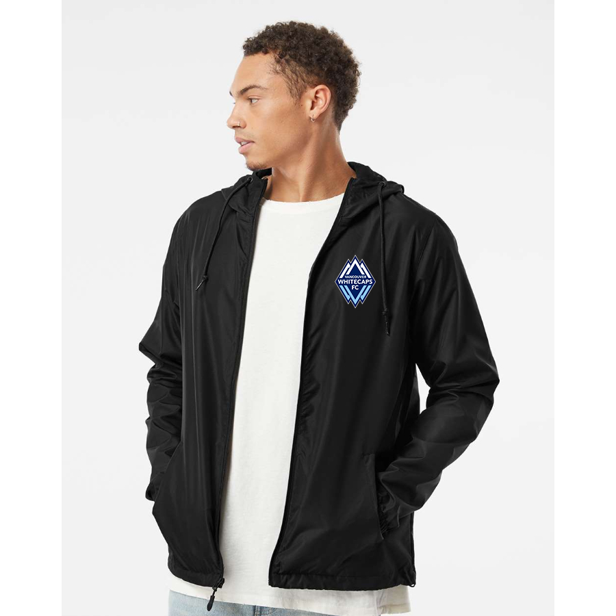 Men's Vancouver Whitecaps FC Independent Trading Co Lightweight Windbreaker Full-Zip Jacket